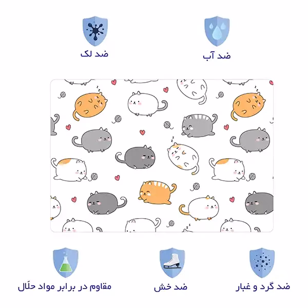 اسکین لپ تاپ طرح حیوانات کد 27 به همراه استیکر کیبورد 2