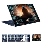 اسکین لپ تاپ طرح هکر کد 26 به همراه استیکر کیبورد 1