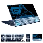 اسکین لپ تاپ طرح هکر کد 28 به همراه استیکر کیبورد 1