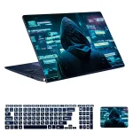 اسکین لپ تاپ طرح هکر کد 30 به همراه استیکر کیبورد 1