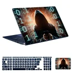 اسکین لپ تاپ طرح هکر کد 42 به همراه استیکر کیبورد 1