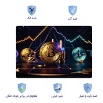 اسکین لپ تاپ طرح بیت کوین کد 43 2