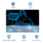 اسکین لپ تاپ طرح هکر کد 28 به همراه استیکر کیبورد 2