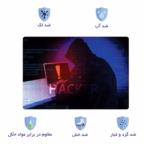 اسکین لپ تاپ طرح هکر کد 31 به همراه استیکر کیبورد 2