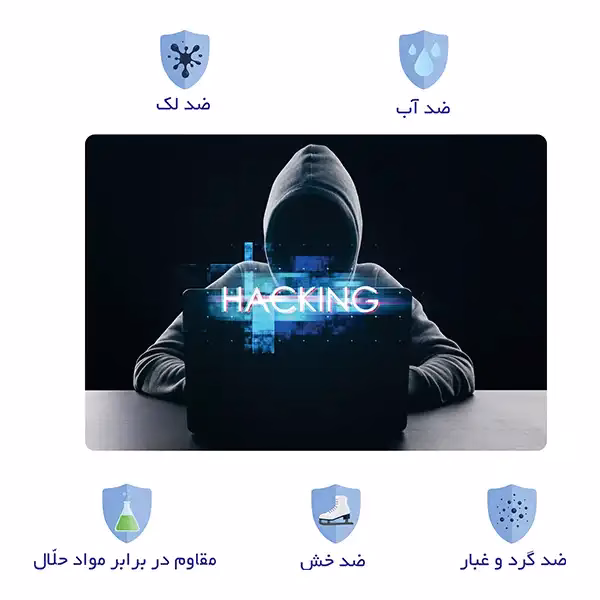 اسکین لپ تاپ طرح هکر کد 33 به همراه استیکر کیبورد 2