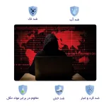 اسکین لپ تاپ طرح هکر کد 35 به همراه استیکر کیبورد 2