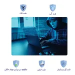 اسکین لپ تاپ طرح هکر کد 41 به همراه استیکر کیبورد 2