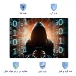 اسکین لپ تاپ طرح هکر کد 42 به همراه استیکر کیبورد 2