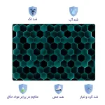 اسکین لپ تاپ طرح هندسی کد 27 به همراه استیکر کیبورد 2