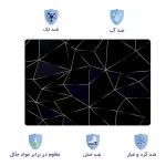 اسکین لپ تاپ طرح هندسی کد 31 به همراه استیکر کیبورد 2