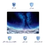 اسکین لپ تاپ طرح Space کد 196 به همراه استیکر کیبورد 3