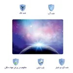 اسکین لپ تاپ طرح Space کد 188 به همراه استیکر کیبورد 3