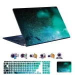 اسکین لپ تاپ طرح Space کد 195 به همراه استیکر کیبورد 1