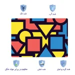 اسکین لپ تاپ طرح هندسی کد 47 به همراه استیکر کیبورد 2