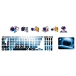 اسکین لپ تاپ طرح Space کد 154 به همراه استیکر کیبورد 2