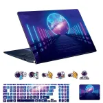 اسکین لپ تاپ طرح Space کد 168 به همراه استیکر کیبورد 1