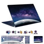 اسکین لپ تاپ طرح Space کد 161 به همراه استیکر کیبورد 1