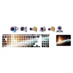 اسکین لپ تاپ طرح Space کد 179 به همراه استیکر کیبورد 2