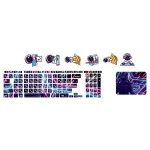 اسکین لپ تاپ طرح Space کد 169 به همراه استیکر کیبورد 2