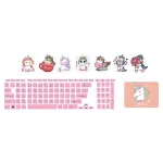 اسکین لپ تاپ طرح یونیکورن کد 11 به همراه استیکر کیبورد 3