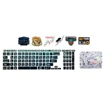 اسکین لپ تاپ طرح دلار کد 01 به همراه استیکر کیبورد 3