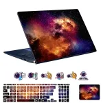 اسکین لپ تاپ طرح Space کد 155 به همراه استیکر کیبورد 1