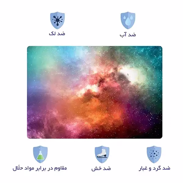 اسکین لپ تاپ طرح Space کد 157 به همراه استیکر کیبورد 2