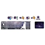 اسکین لپ تاپ طرح Space کد 170 به همراه استیکر کیبورد 2