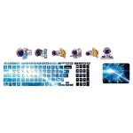 اسکین لپ تاپ طرح Space کد 194 به همراه استیکر کیبورد 2