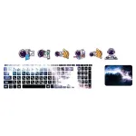 اسکین لپ تاپ طرح Space کد 187 به همراه استیکر کیبورد 2