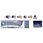 اسکین لپ تاپ طرح Space کد 161 به همراه استیکر کیبورد 3