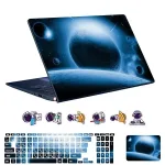 اسکین لپ تاپ طرح Space کد 154 به همراه استیکر کیبورد 1