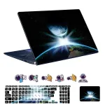 اسکین لپ تاپ طرح Space کد 203 به همراه استیکر کیبورد 1