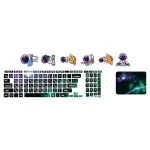 اسکین لپ تاپ طرح Space کد 181 به همراه استیکر کیبورد 3