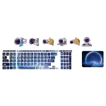 اسکین لپ تاپ طرح Space کد 175 به همراه استیکر کیبورد 3