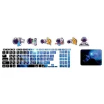اسکین لپ تاپ طرح Space کد 200 به همراه استیکر کیبورد 3