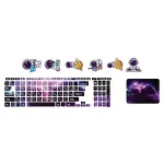 اسکین لپ تاپ طرح Space کد 204 به همراه استیکر کیبورد 2