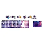 اسکین لپ تاپ طرح Space کد 197 به همراه استیکر کیبورد 2