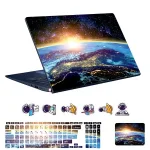 اسکین لپ تاپ طرح Space کد 167 به همراه استیکر کیبورد 1