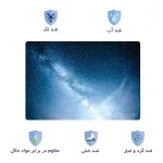 اسکین لپ تاپ طرح Space کد 176 به همراه استیکر کیبورد 3