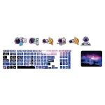 اسکین لپ تاپ طرح Space کد 178 به همراه استیکر کیبورد 3