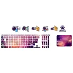 اسکین لپ تاپ طرح Space کد 166 به همراه استیکر کیبورد 3