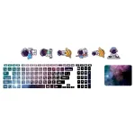 اسکین لپ تاپ طرح Space کد 172 به همراه استیکر کیبورد 3