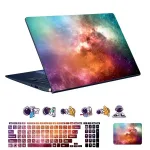 اسکین لپ تاپ طرح Space کد 157 به همراه استیکر کیبورد 1