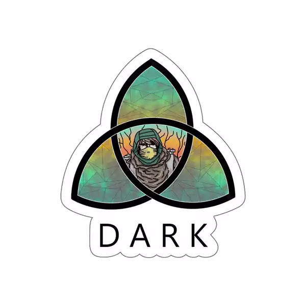 استیکر لپ تاپ طرح Dark 01 2