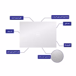 اسکین محافظ بدنه دل طرح نقره ای متالیک