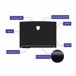 اسکین محافظ بدنه ام اس آی طرح مشکی بافت دار