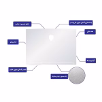 اسکین محافظ بدنه ام اس آی طرح نقره ای متالیک